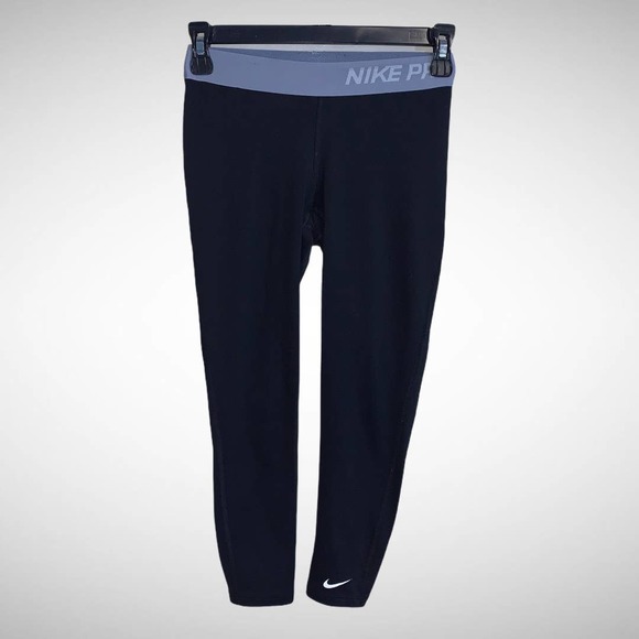 NIKE PRO Crop Leggings Black SMALL